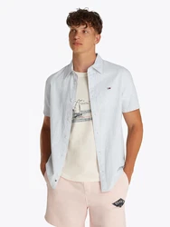Tommy Jeans Hemd hellblau/weiß