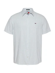 Tommy Jeans Hemd hellblau/weiß