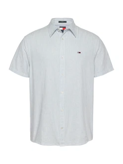 Tommy Jeans Hemd hellblau/weiß