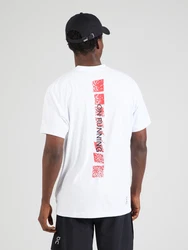 On Funktions-Sportshirt grau/blutrot/schwarz/weiß