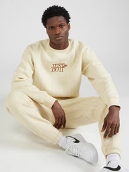 Nike Sportswear Sweatshirt 'CLUB' braun/hellgelb/offwhite