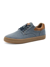 Sneaker blue denim / cognac