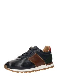 Sneaker marine / braun / tanne / rot