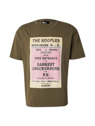 T-Shirt pastellgelb / oliv / rosa / schwarz