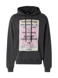 Sweatshirt hellgelb / rosa / schwarz