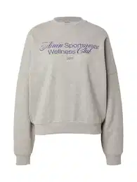 Sportska sweater majica 'Wellness' plava / siva melange