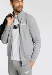 PUMA Jogginganzug 'ESS' graumeliert/weiß