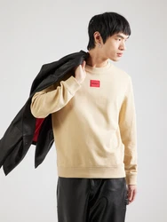 HUGO Sweatshirt Diragol212 Rundhals beige/neonrot/schwarz