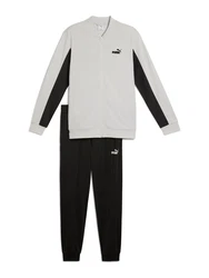 PUMA Jogginganzug hellgrau/schwarz