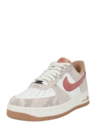 Sneaker 'AIR FORCE 1' beige / basaltgrau / burgunder / wei