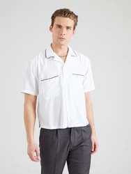 Abercrombie & Fitch Hemd dunkelbraun/weiß
