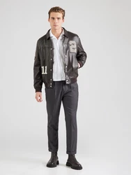 Abercrombie & Fitch Hemd dunkelbraun/weiß