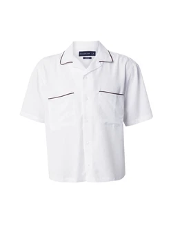 Abercrombie & Fitch Hemd dunkelbraun/weiß