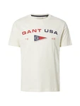 GANT T-Shirt (GOTS) creme/navy/rot
