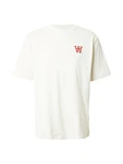 WOOD WOOD T-Shirt 'Asa' Seal kirschrot/naturweiß