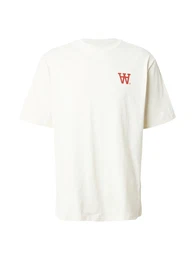 T-Shirt 'Asa' kirschrot / naturwei