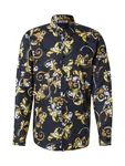 Versace Jeans Couture Hemd gelb/orange/schwarz/weiß