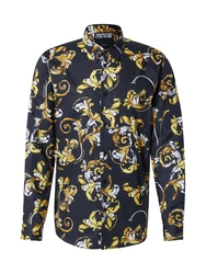 Versace Jeans Couture Hemd gelb/orange/schwarz/weiß