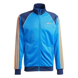 Sweatjacke 'Track' marine / himmelblau / orange