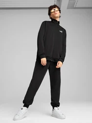 PUMA Trainingsanzug 'ESS' schwarz/weiß