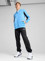 PUMA Jogginganzug hellblau/schwarz/weiß
