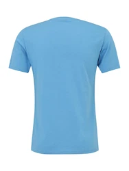 Alpha Industries Rundhalsshirt Basic T neonblau/weiß