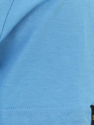 Alpha Industries Rundhalsshirt Basic T neonblau/weiß