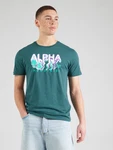 ALPHA INDUSTRIES T-Shirt türkis/smaragd/flieder/weiß