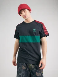 ADIDAS ORIGINALS T-Shirt jade/rot/schwarz
