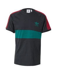 T-Shirt jade / rot / schwarz