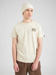 ALPHA INDUSTRIES T-Shirt beige / braun / offwhite