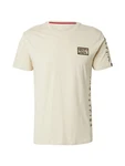 ALPHA INDUSTRIES T-Shirt beige / braun / offwhite