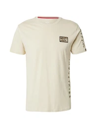 T-Shirt beige / braun / offwhite