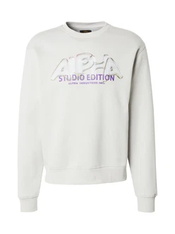 ALPHA INDUSTRIES Sweatshirt Studio Edition Vibe schlammfarben/hellgrau/lila/schwarz