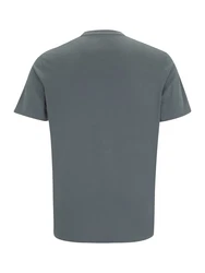 Jack & Jones Kurzarmshirt JORVESTERBRO TEE SS CREW NECK NOOS basaltgrau/weiß