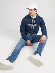s.Oliver Sweatshirt dunkelblau/weiß