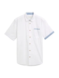 TOM TAILOR Hemd himmelblau/weiß