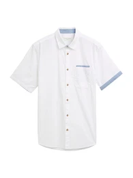 Hemd himmelblau / wei