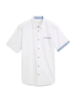 TOM TAILOR Hemd himmelblau/weiß