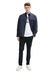 TOM TAILOR T-Shirt navy / orange / weiß