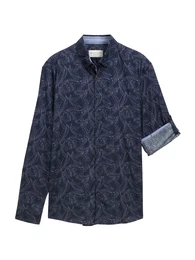 Hemd marine / taubenblau