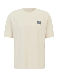 T-Shirt beige / navy