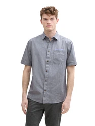 TOM TAILOR Hemd rauchblau/taubenblau