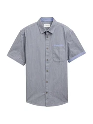 TOM TAILOR Hemd rauchblau/taubenblau