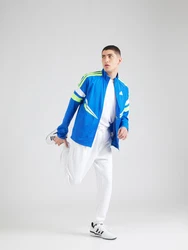 adidas Performance Laufjacke Adizero Retro himmelblau/limette/weiß