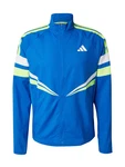 adidas Performance Laufjacke Adizero Retro himmelblau/limette/weiß