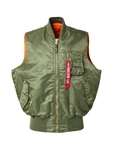 ALPHA INDUSTRIES Weste 'MA-1' oliv