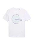 TOM TAILOR DENIM T-Shirt hellgrün/schwarz/weiß