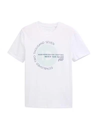 T-Shirt hellgrn / schwarz / wei