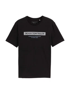 TOM TAILOR DENIM T-Shirt Schwarz/Schwarz/Schwarz/Schwarz/Schwarz/Schwarz/Schwarz/Schwarz/Schwarz/Schwarz/Schwarz/Schwarz/Schwarz/Schwarz/Schwarz/Schwarz/Schwarz